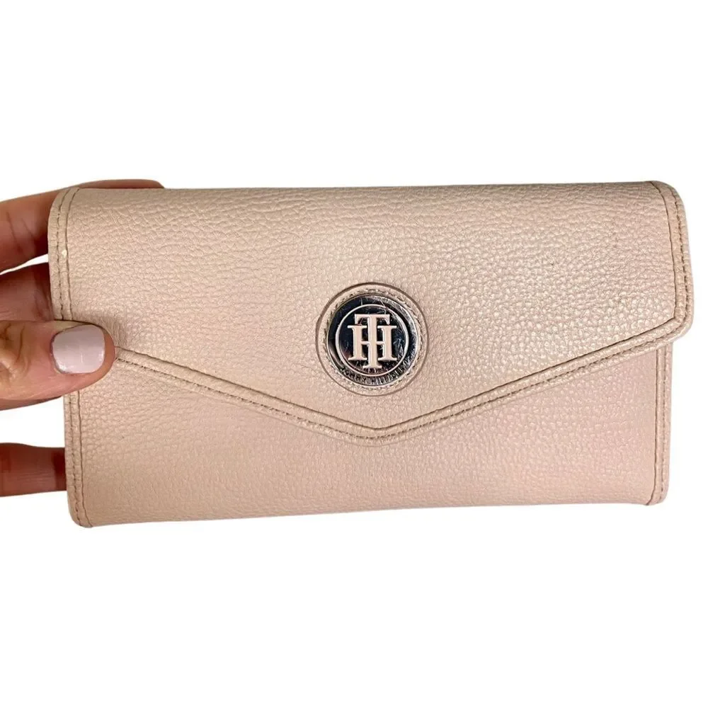 Tommy Hilfiger Pink Leather Wallet